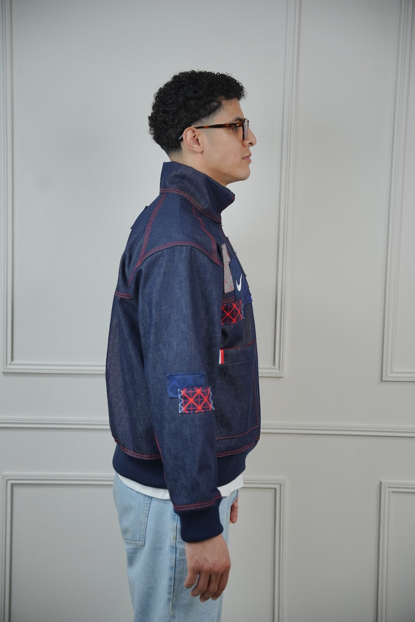 VESTE EN JEANS UPCYCLÉE
