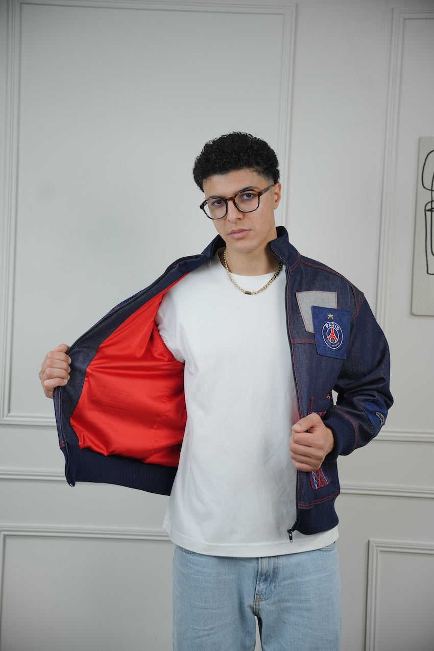 VESTE EN JEANS UPCYCLÉE