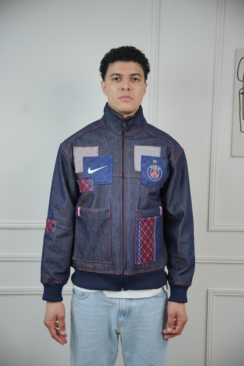 VESTE EN JEANS UPCYCLÉE