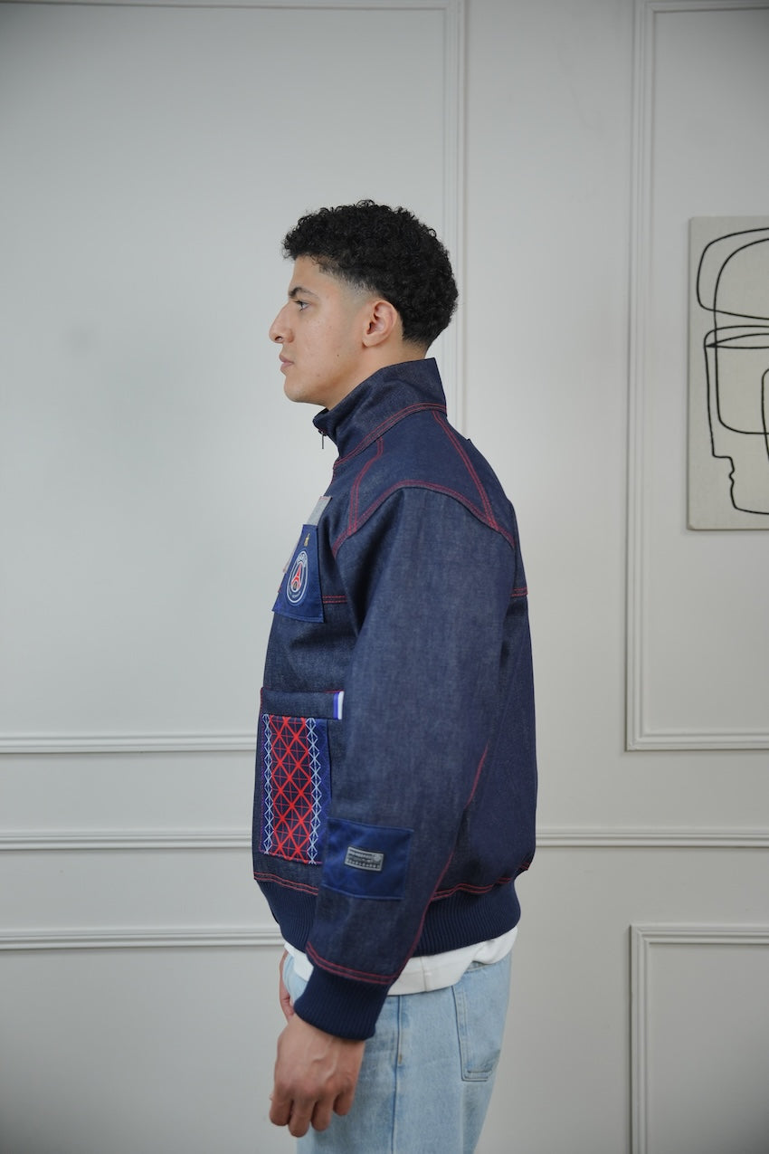 VESTE EN JEANS UPCYCLÉE
