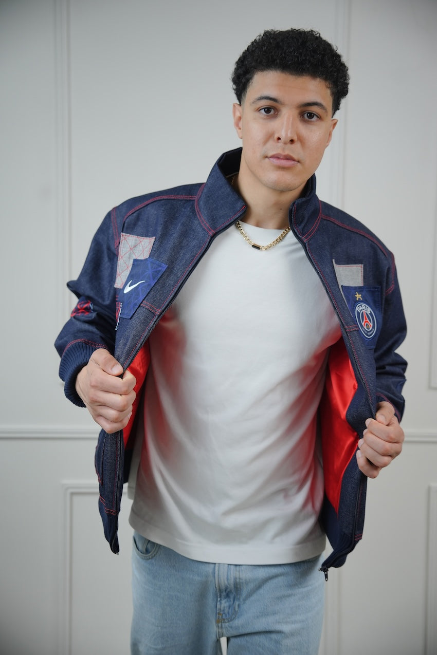 VESTE EN JEANS UPCYCLÉE